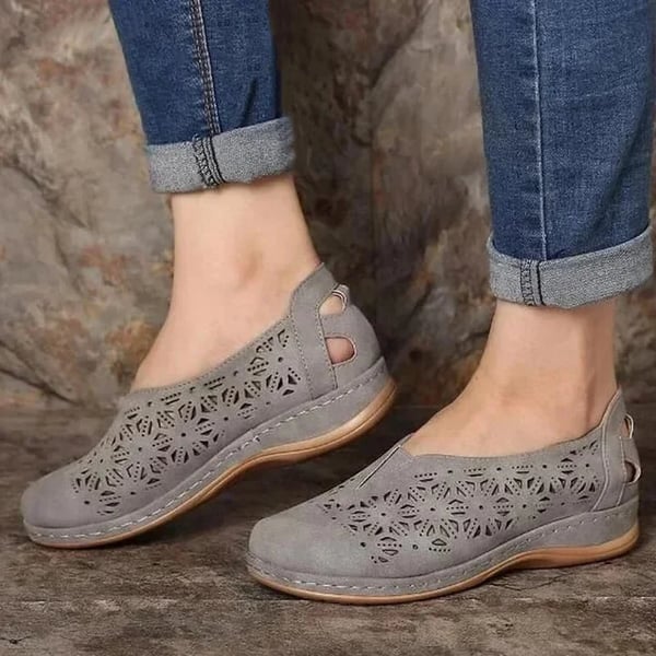 SlipOn - Chaussures élastiques à trous pour femmes 2024 VENTE CHAUDE 50% DE RÉDUCTION