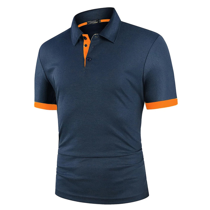 Blauwe Lichtgewicht Heren Polo van James Fashion