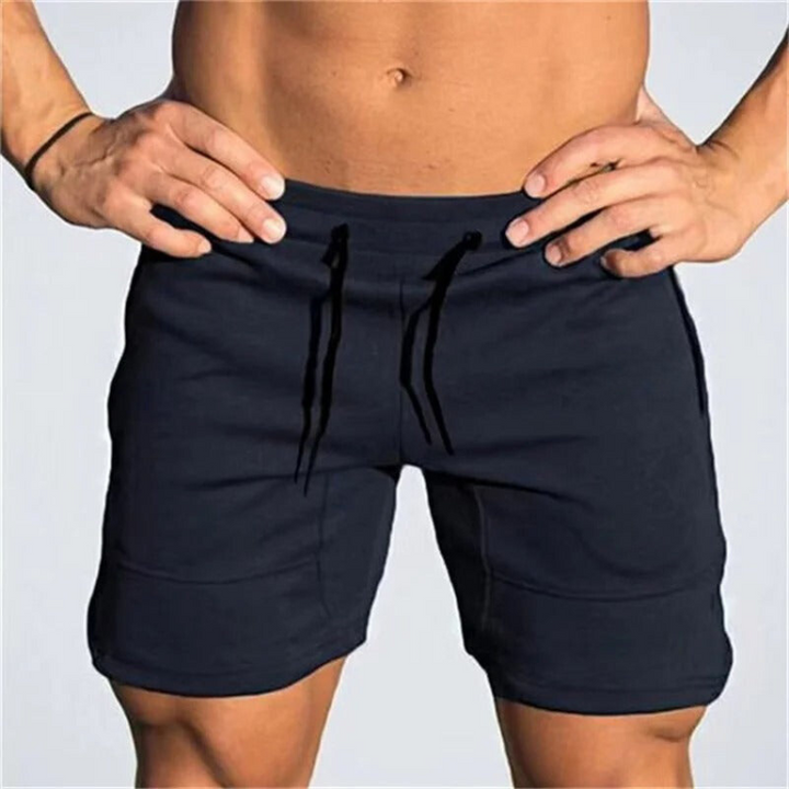 Bjorn wit lichtgewicht heren sport shorts met rits