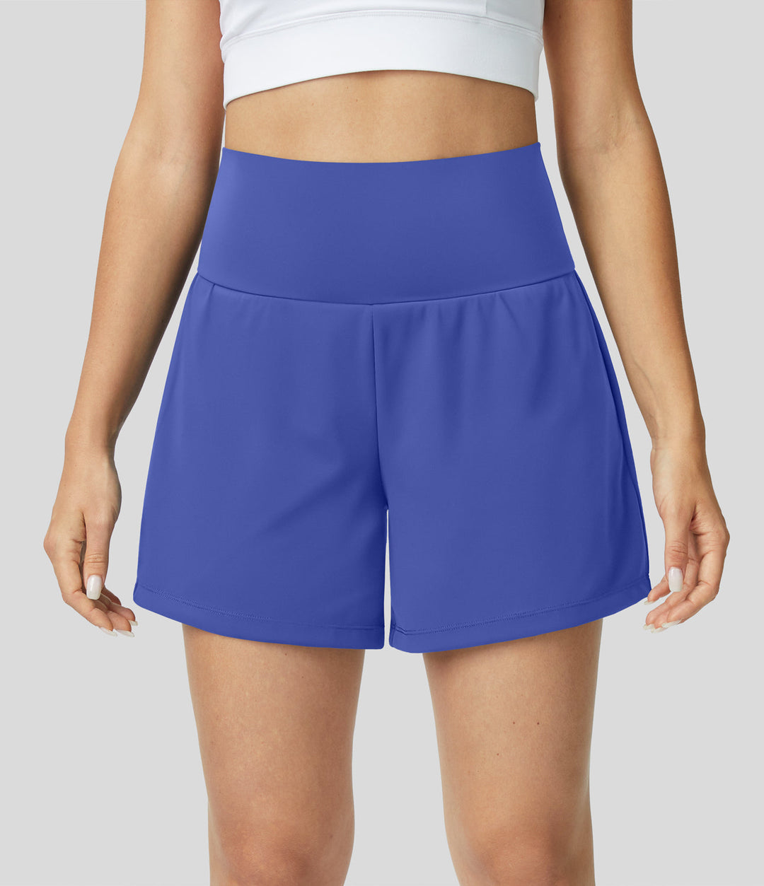 Ayla™ | 2-in-1 yogashort met hoge taille, achterzak en zijzak