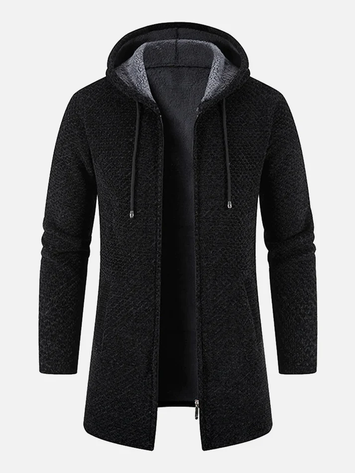 Easton | Cardigan long doublé polaire 