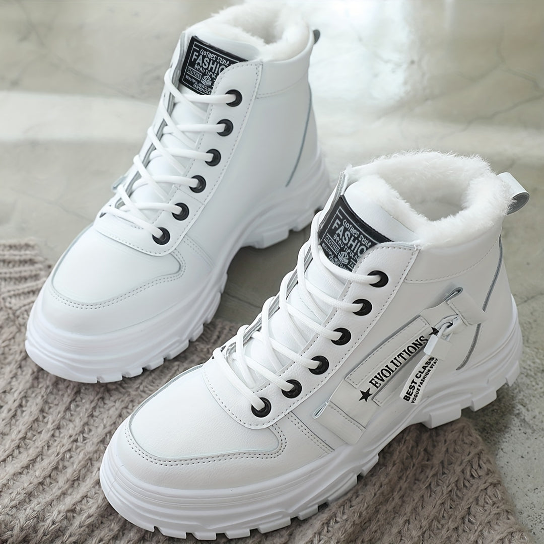 Dynastia - Casual High Top Winter Plush Gevoerde Schoen