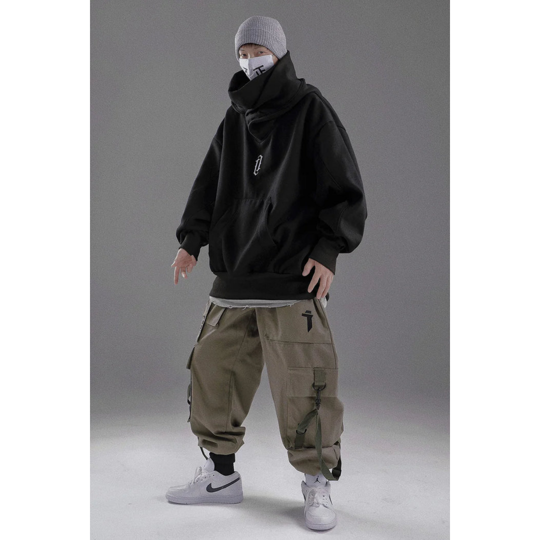 Ryker | Ninja hoodie met dubbele halslijn