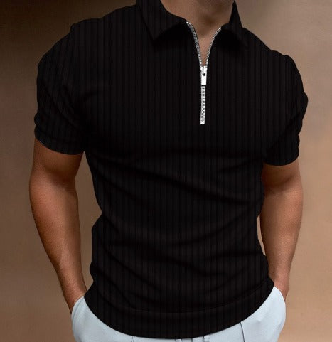 Finnian - Ribgebreid Poloshirt