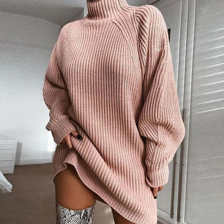 Matilda - Sweater Dress Met Polokraag