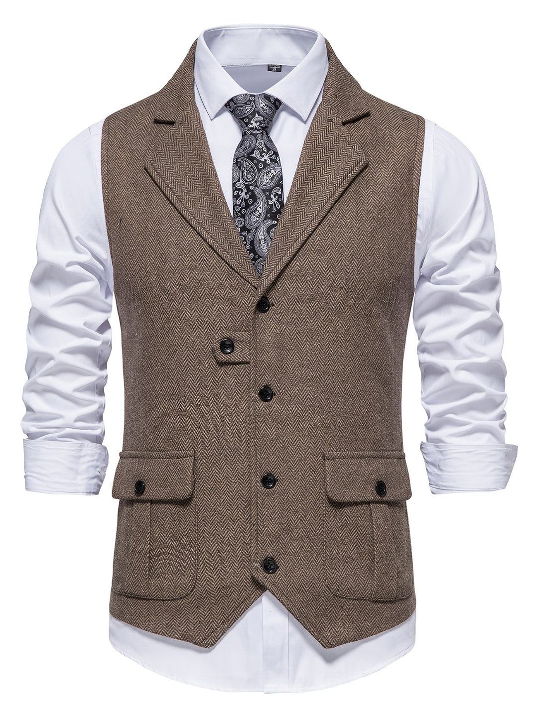 Clajay - Tweed Vest | Stijlvol heren gilet voor de feestdagen