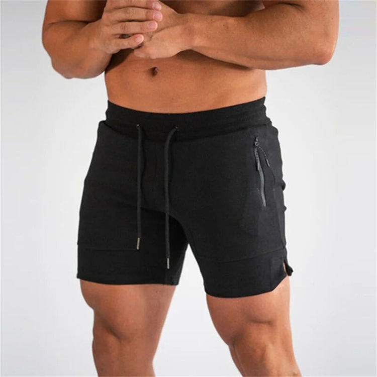 Bjorn wit lichtgewicht heren sport shorts met rits