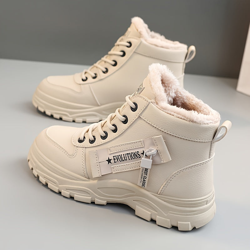 Dynastia - Casual High Top Winter Plush Gevoerde Schoen