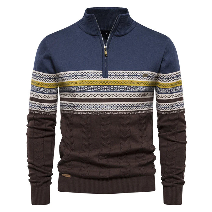 Gustav - Sweater van hoge kwaliteit met retro patronen