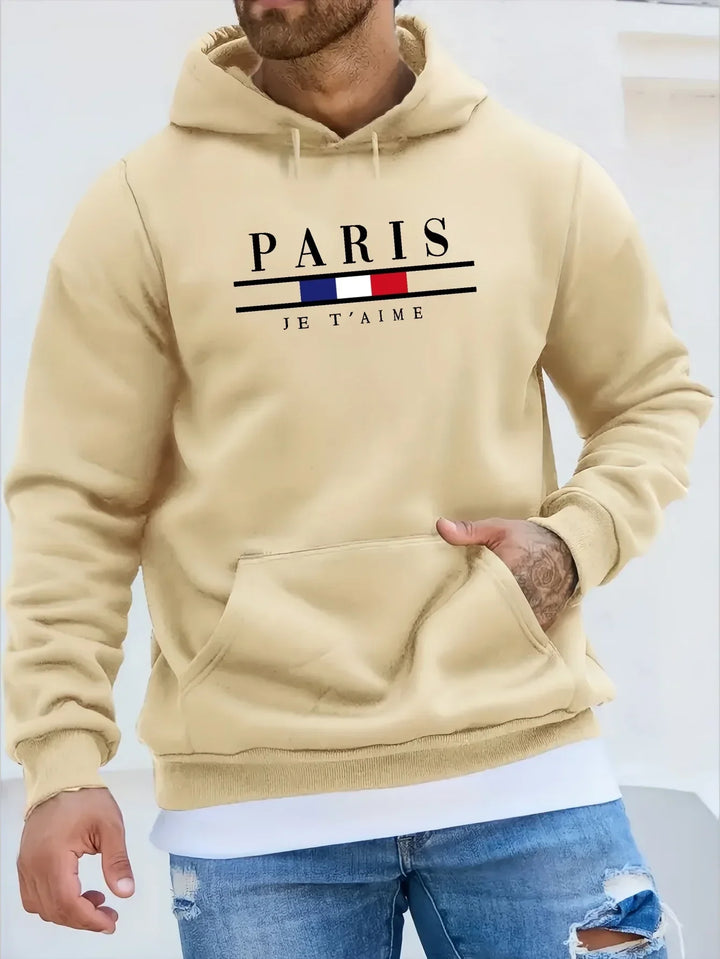 Isaac - Sweat à capuche polaire homme Paris 