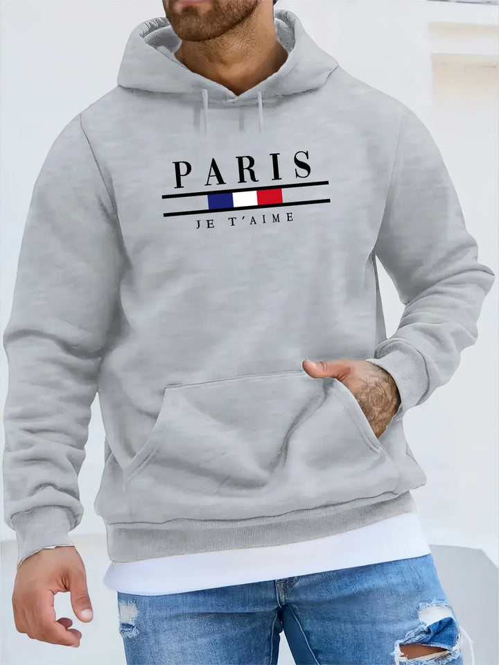 Isaac - Sweat à capuche polaire homme Paris 