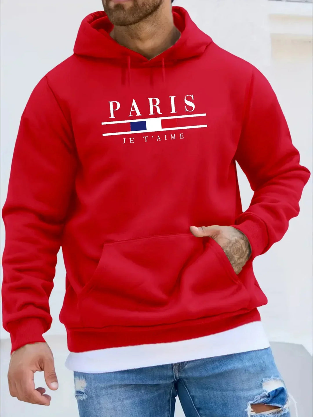 Isaac - Sweat à capuche polaire homme Paris 