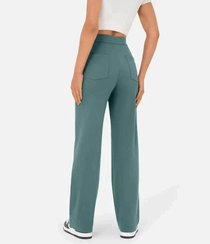 Frankie - Pantalon décontracté taille haute élastique