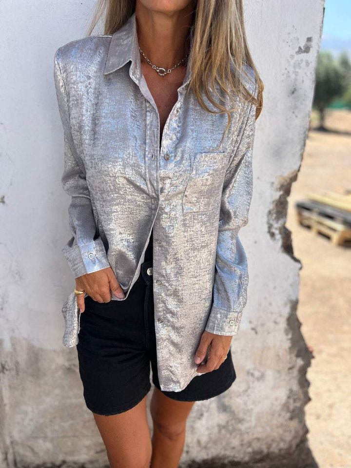 Tallis™ Metallic Blouse