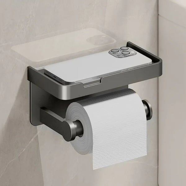 PlatinumGleam - Multifunctionele toiletrolhouder