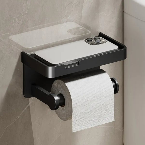 PlatinumGleam - Multifunctionele toiletrolhouder