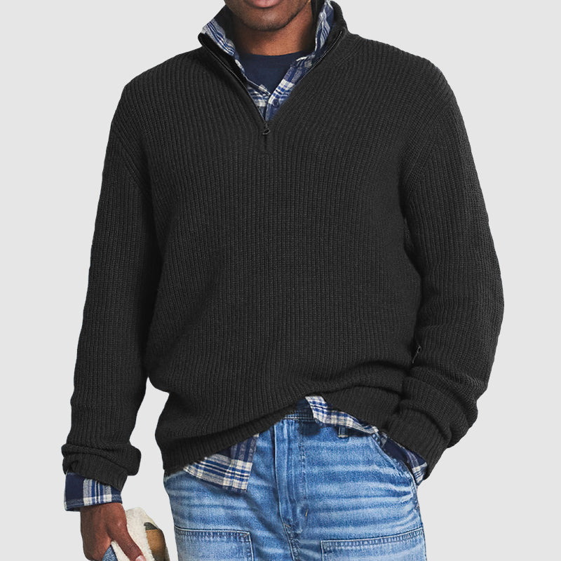 Cody™ - Pullover Business Casual met ritssluiting