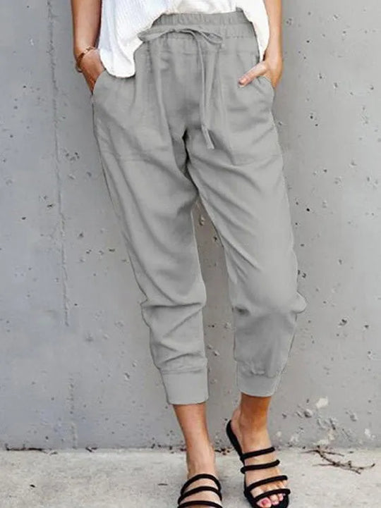 Kristina - pantalon en coton et lin