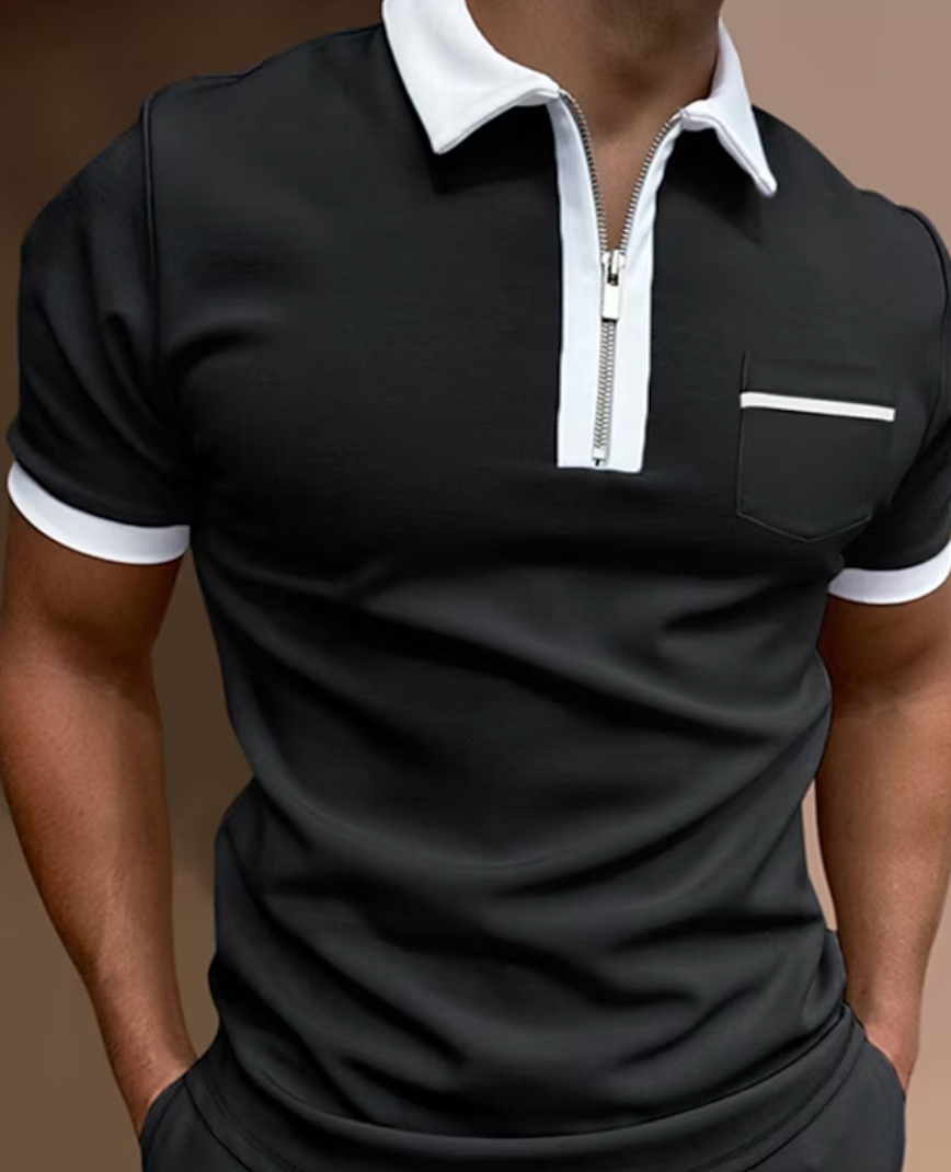 Harrison - Refined Charm Polo Shirt - Uniquely Elegant for Discerning Gentlemen