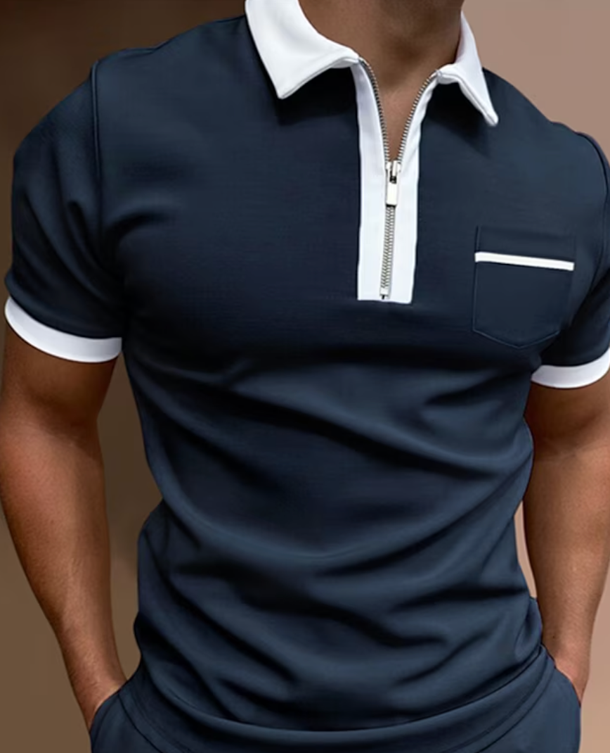 Harrison - Refined Charm Polo Shirt - Uniquely Elegant for Discerning Gentlemen