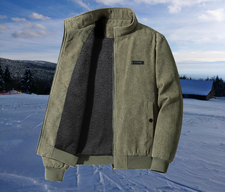 Philip™ - Veste Sherpa rétro en velours côtelé