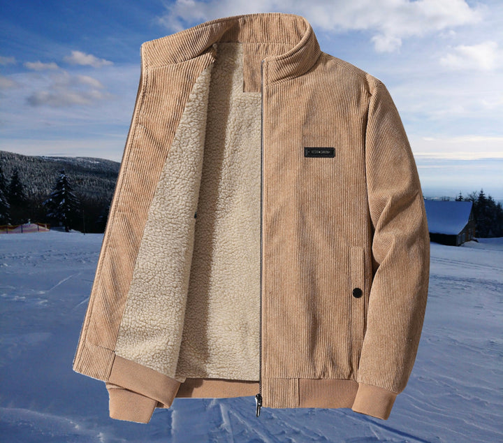 Philip™ - Veste Sherpa rétro en velours côtelé