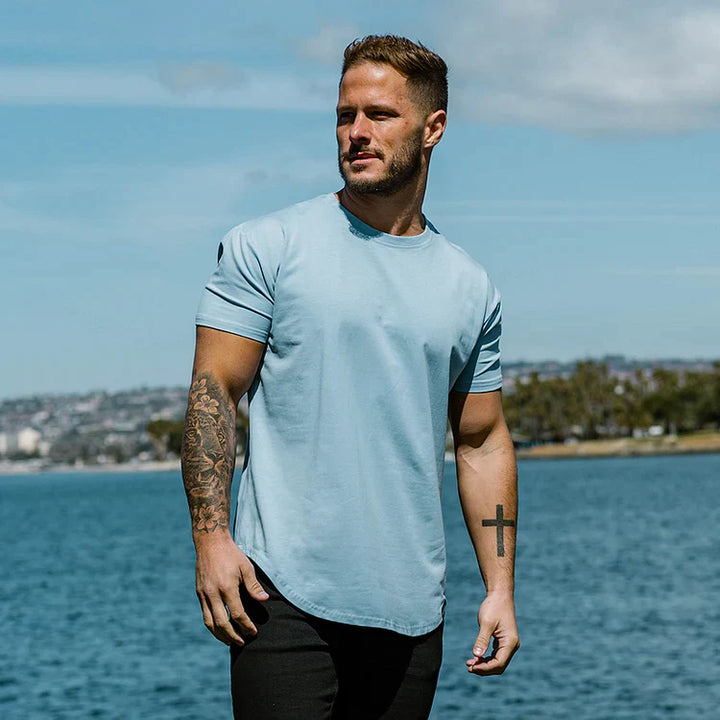 Aaron™ - nauwsluitend t-shirt met atletische snit
