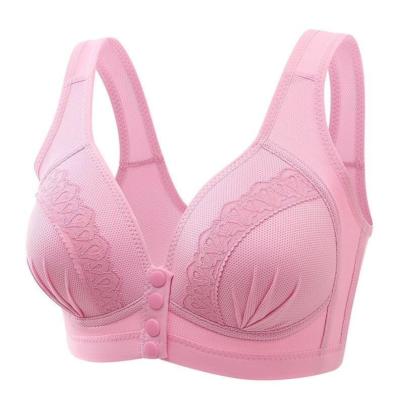 ContourShape - 2023 Soutien-gorge en coton respirant et doux pour la peau avec boutons sur le devant 