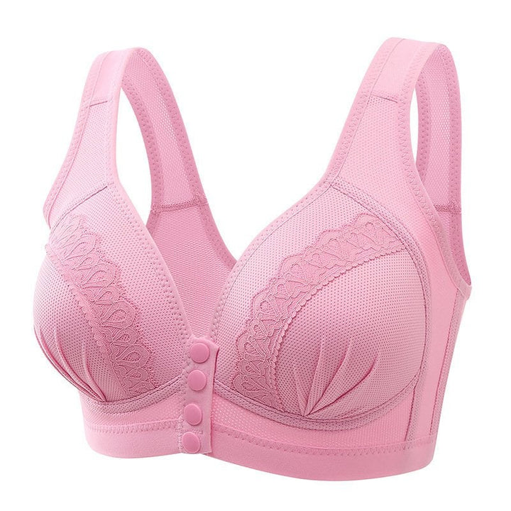 ContourShape - 2023 Soutien-gorge en coton respirant et doux pour la peau avec boutons sur le devant 