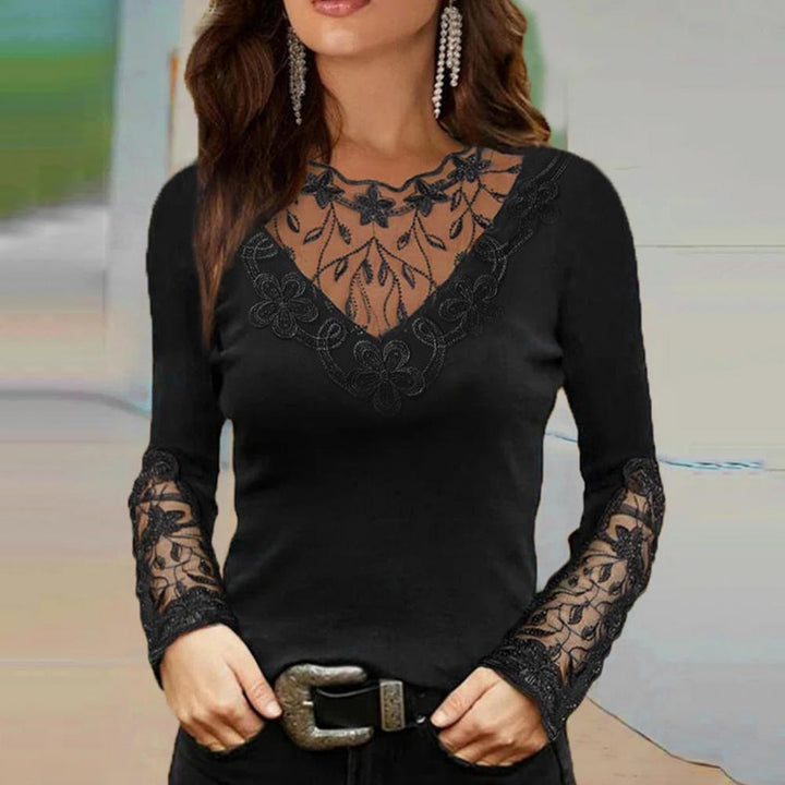 Ketty™ | V-hals Kanten blouse