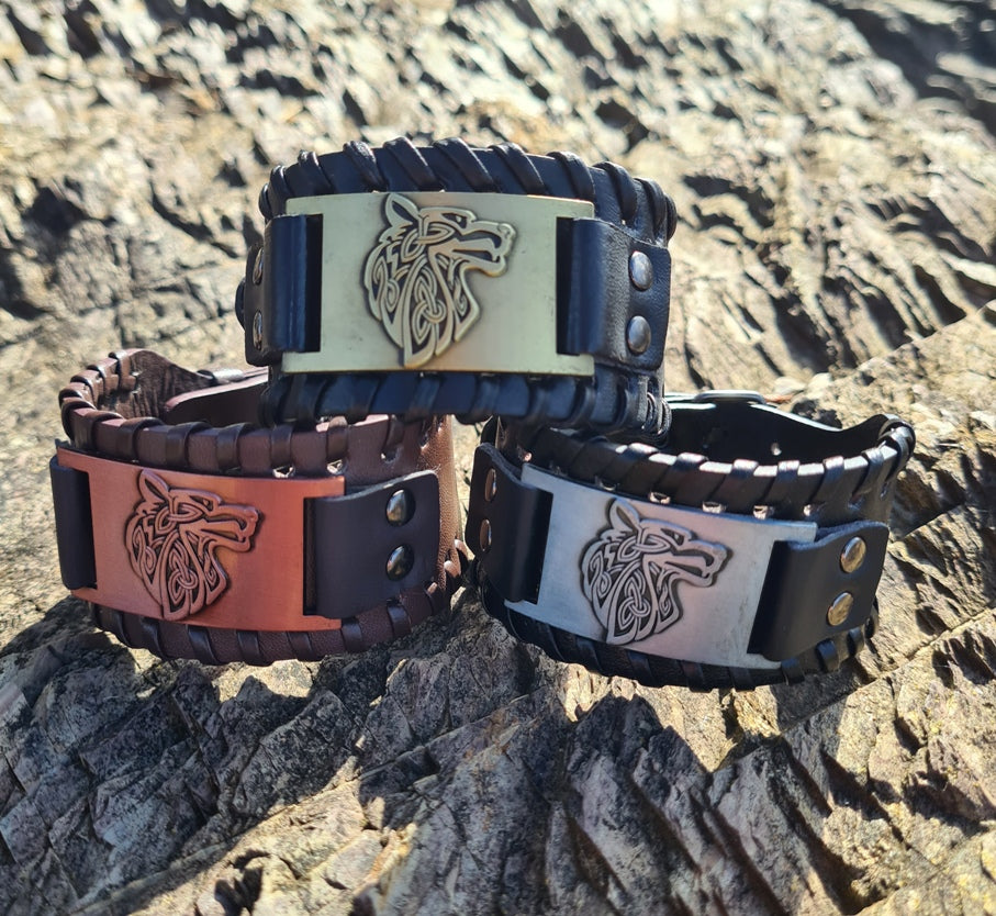 Lion™ | Bracelet Viking Loup